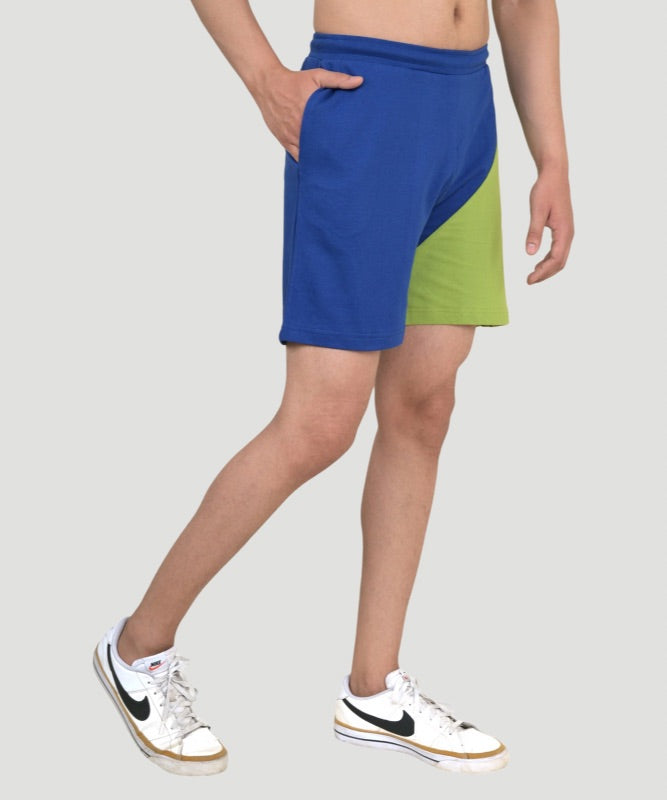 Men's Multicolor Colorblock T-shirt & Shorts Set - A Bold Expression of Style